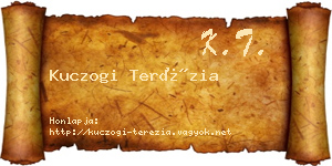 Kuczogi Terézia névjegykártya